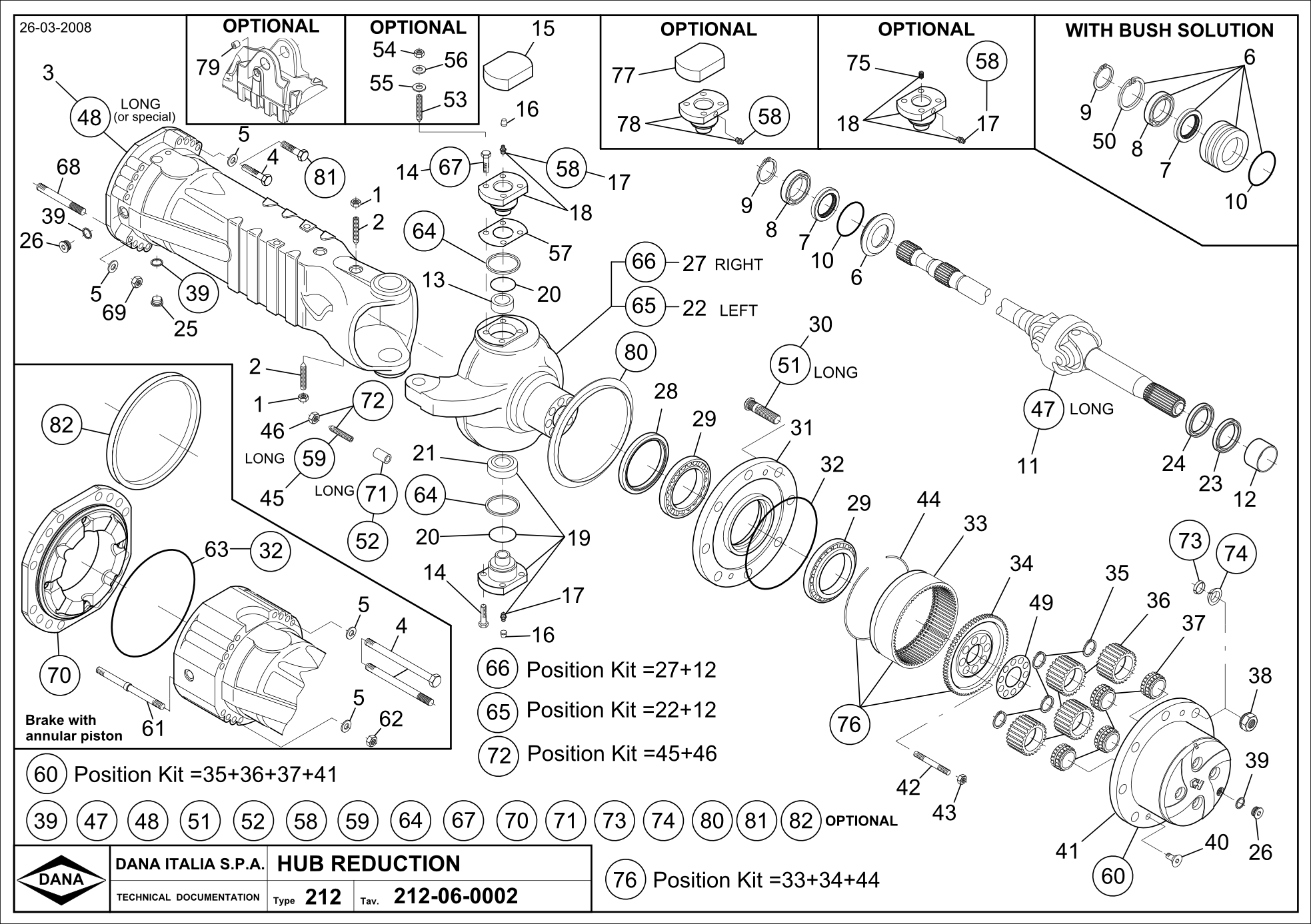 SPICER 212/610 Complete Assembly